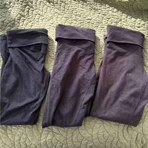Bundle of Maternity Old Navy Active Black and Gray Leggings - Size Small